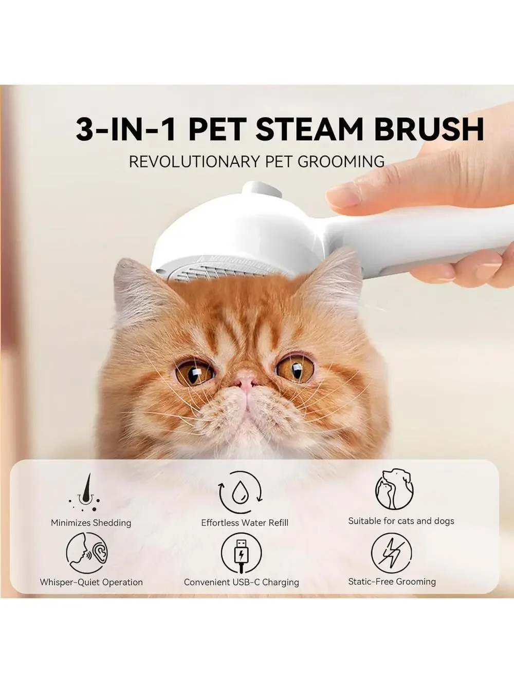 Pet Spray Hair Brushing Comb